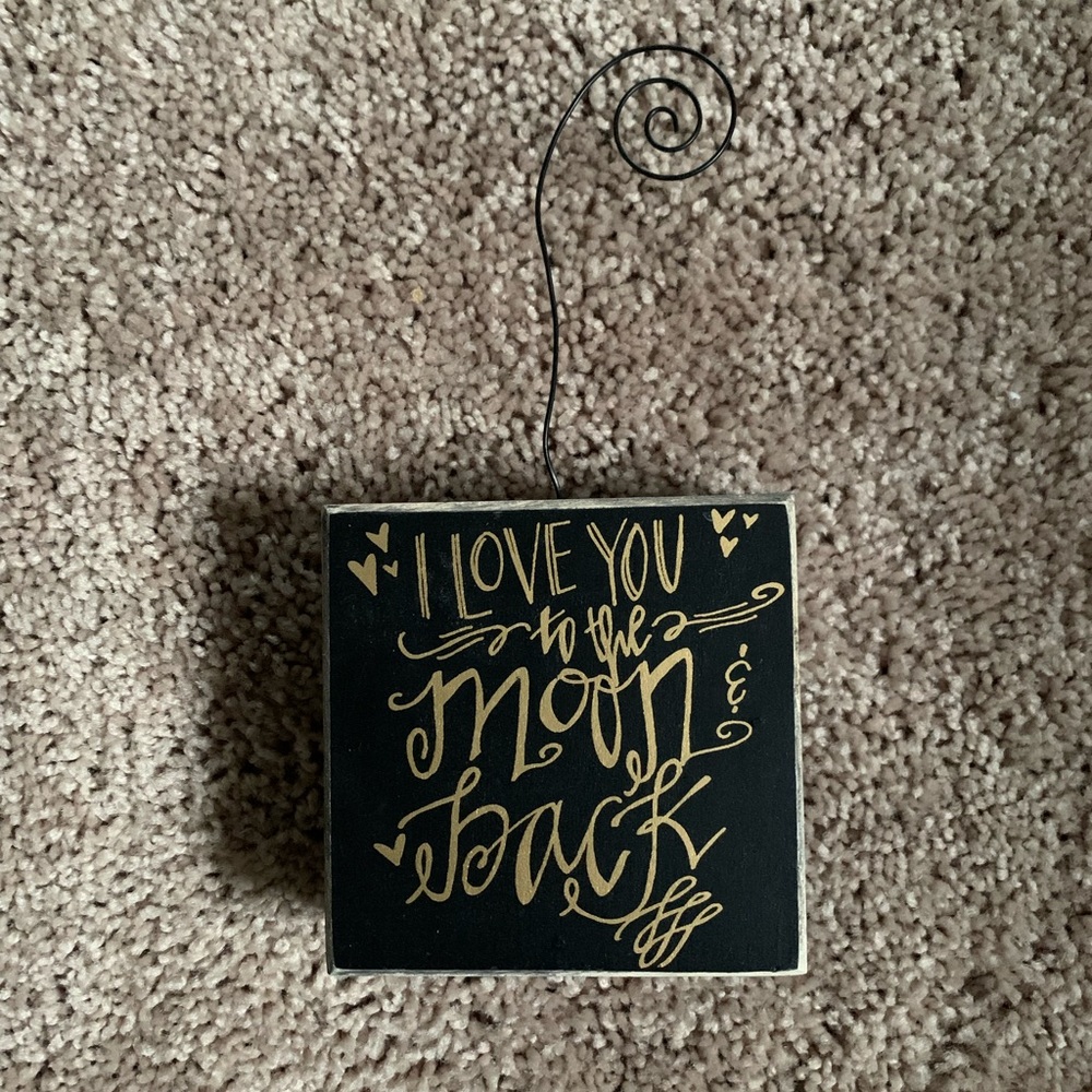 I love you to the moon and back picture holder